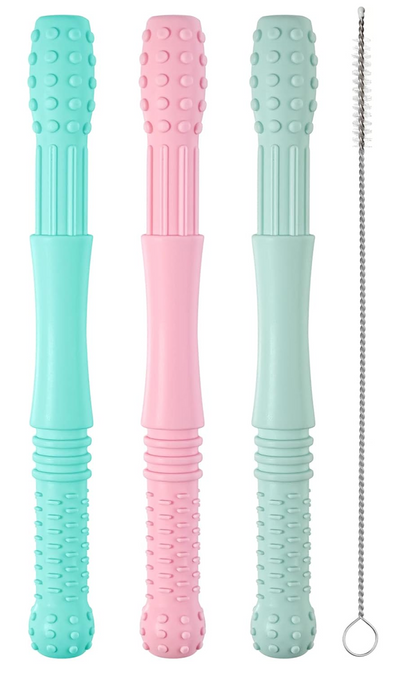 HOPTON Silikon-Beißring x3 + Bürste 16,8 cm