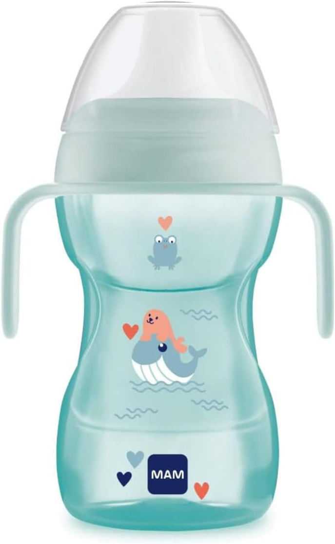 MAM Fun To Drink Cup auslaufsicherer Becher mit Trinkschnabel 270 ml 8m+