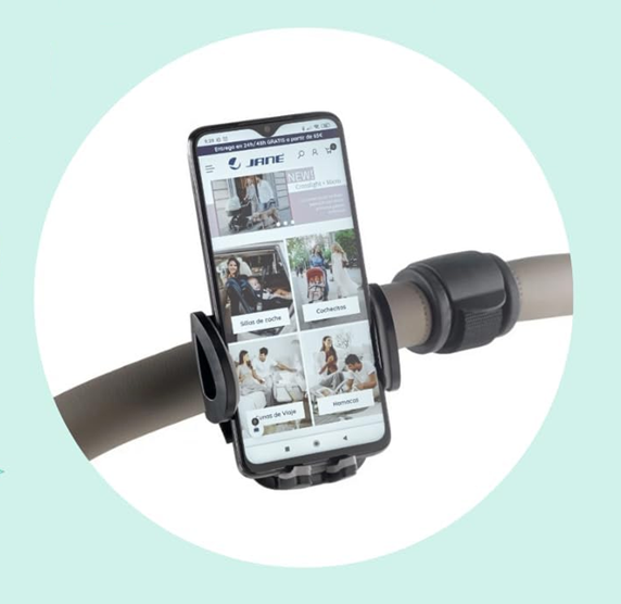 JANE Smartphone-Halterung für Kinderwagen und Fahrradlenker
