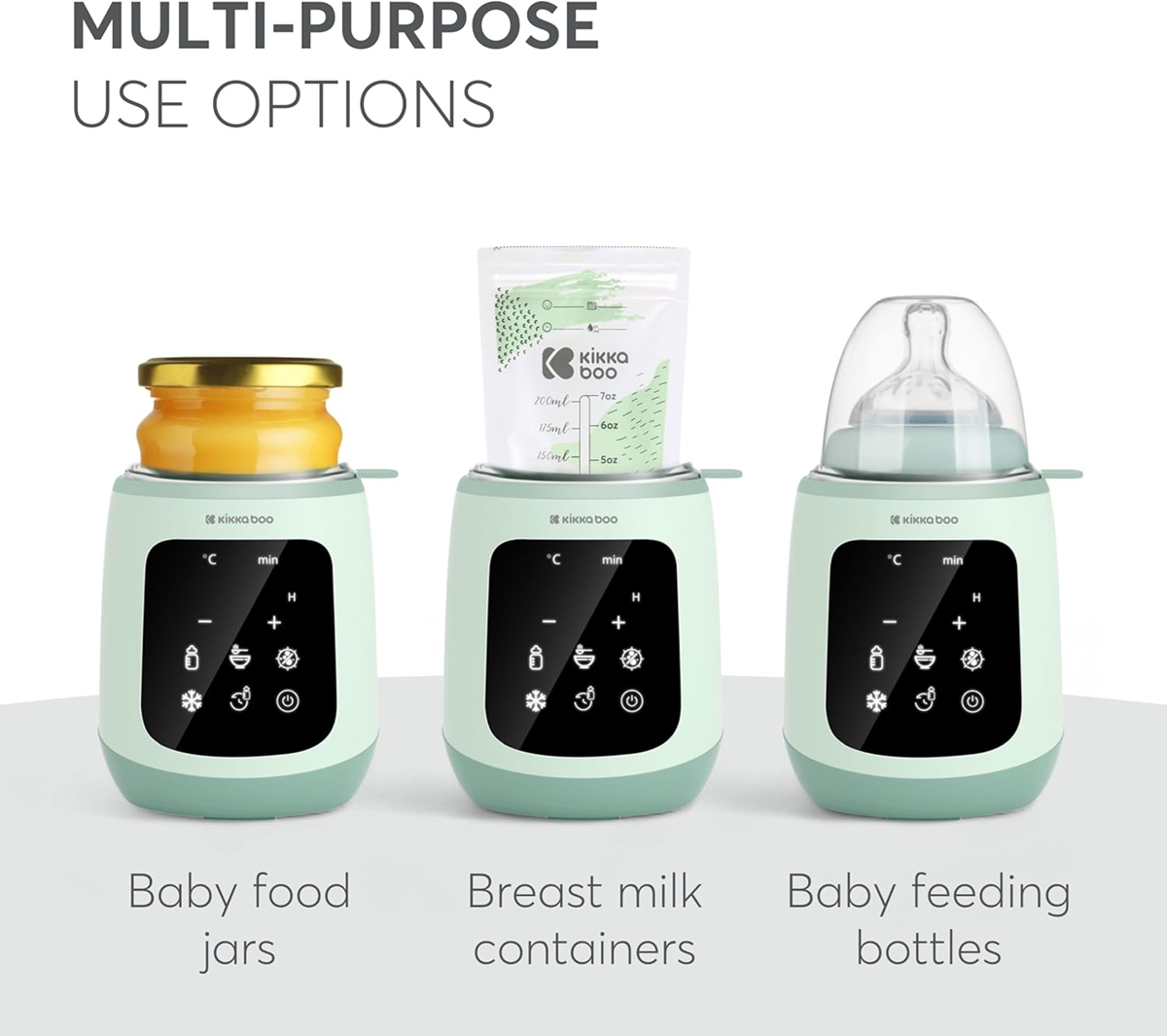 KIKKA BOO CALDO 4in1 Sterilisator Flaschenwärmer und Gläschenwärmer
