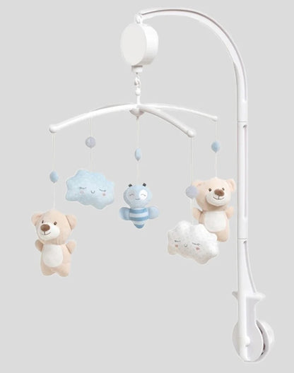 INTERBABY Spieluhr-Mobile für das Babybett BÄREN und WOLKEN