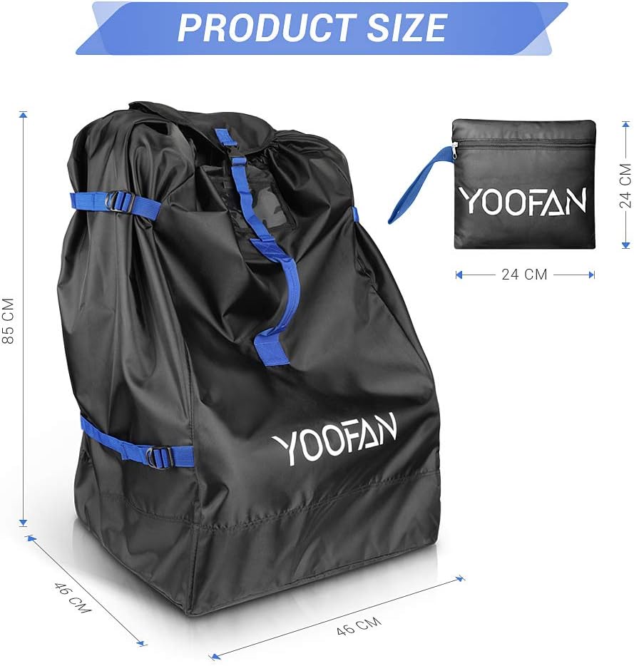 YOOFAN Flugzeug-Transporttasche für Kinderwagen/Autositz 85x45x45 RUCKSACK