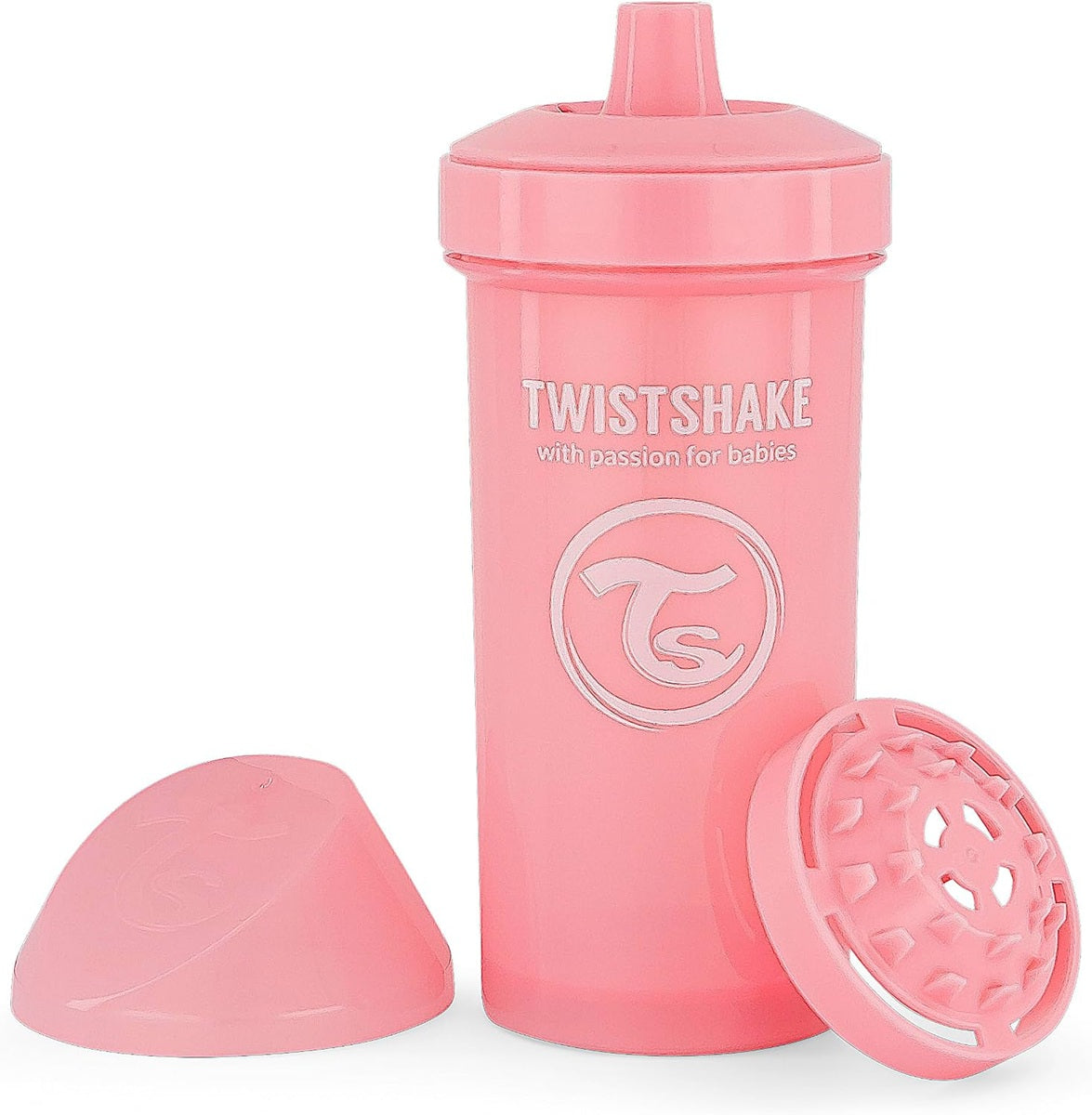 TWISTSHAKE Kid Cup Trinklernbecher mit Trinktülle und Mixer 360 ml 12 m+