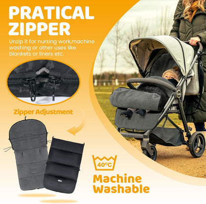 IWYWIND Fußsack Kinderwagendecke universell 95x50