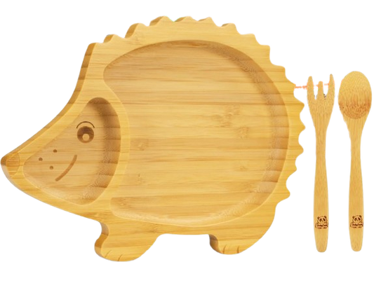 BABYLOVIT hedgehog bowl + stalk and fork
