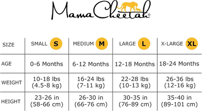 MAMA CHEETAH Schlafsack 0,5TOG x2 12-18 Monate
