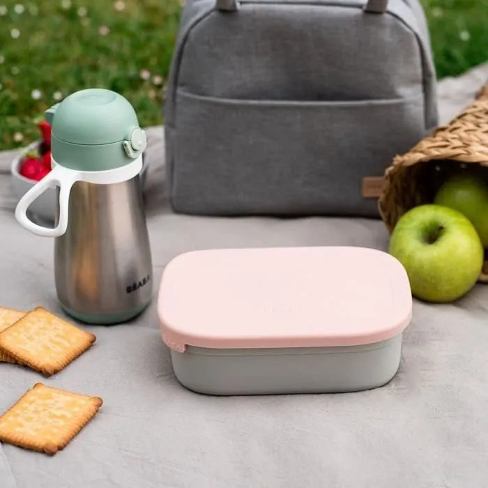 BEABA Lunchbox aus Edelstahl mit Trennwänden, 760 ml