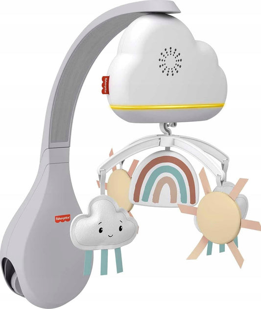 FISHER PRICE 2-in-1 Mobile mit Geräuschsensor, Nachttischlampe