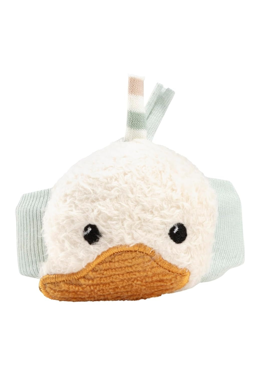STERNTALER weiches Armband für das Handgelenk mit Rassel Ente EDDA LOU
