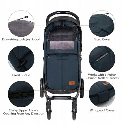 MIRACLE BABY Fußsack für Kinderwagen universell