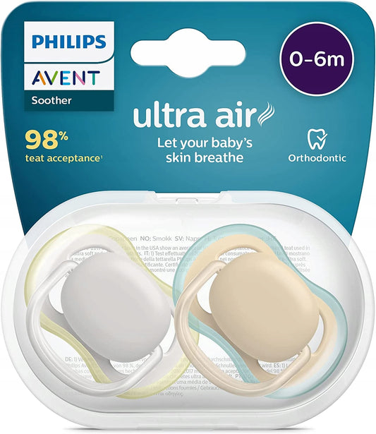 PHILIPS AVENT Chupetes Ultra Air x 2 0-6m
