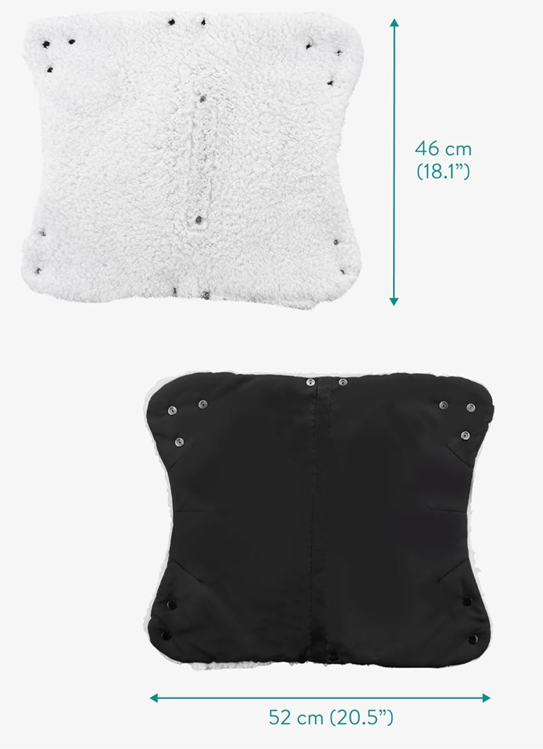 NAVARIS Fußsack für Kinderwagen, wasserdicht, mit Fleece