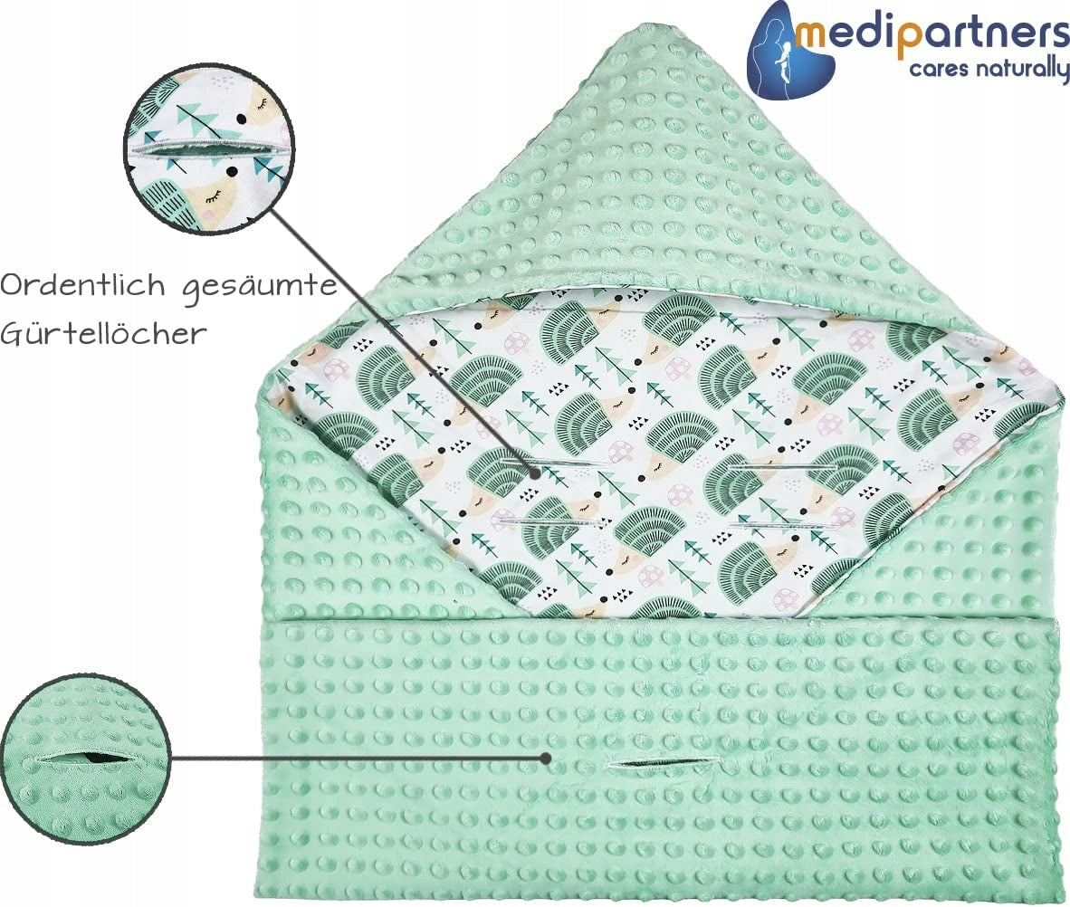 MEDIPARTNERS Fußsack / Decke MINKY für Babyschalen