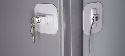 CHILD SAFETY LOCK Sicherung für Schränke und Schubladen 19 cm + 2 Schlüssel
