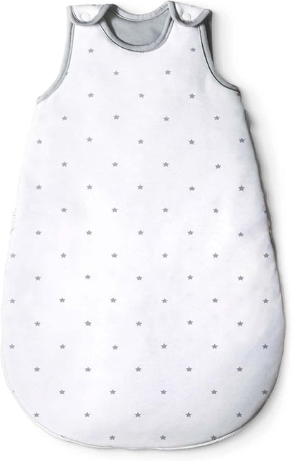 EHRENKIND śpiworek do spania 86/92 całoroczny 2,5TOG biały w gwiazdki, 100% bawełna, unisex