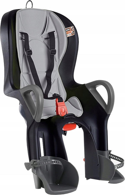 OKBABY Fastening System uchwyt do fotelika rowerowego 10+ i Baby Shield, szary, kompatybilny z ramą 28-40 mm