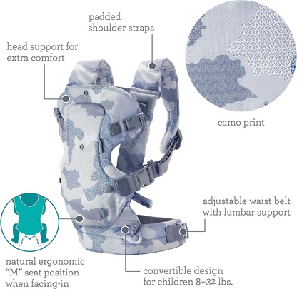 INFANTINO Flip 4-in-1 Ergonomische Babytrage 3-14,5kg