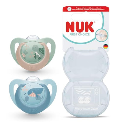 NUK First Choice Silikon-Schnuller, 2er-Pack, 6–18 Monate