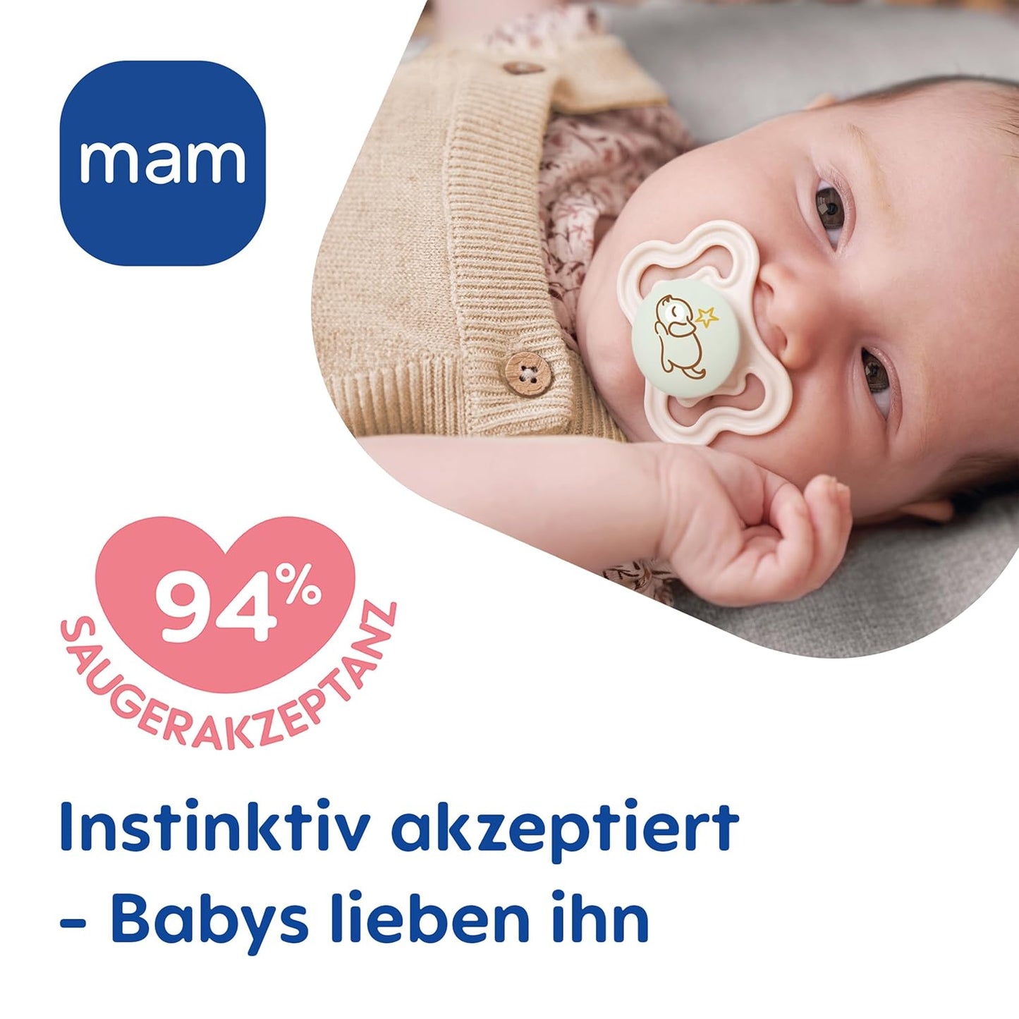 MAM Perfect smoczek uspokajający silikonowy 6-16 m x2