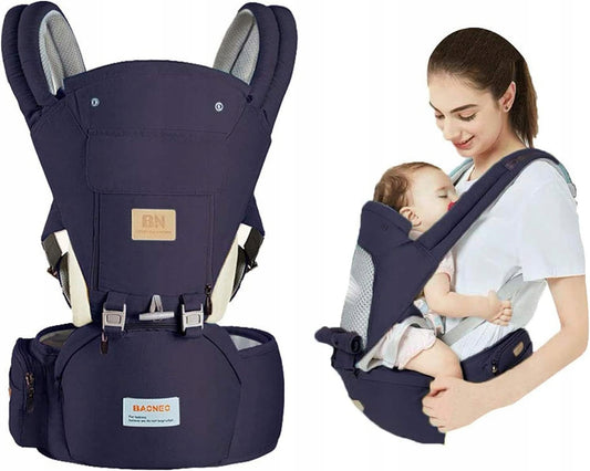 PORTE-BÉBÉ ergonomique avec ceinture abdominale 6-en-1
