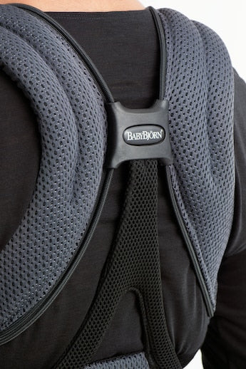 BABYBJORN Move  Airy Mesh nosidełko ergonomiczne 3,5-12kg szare, przewiewne nosidełko na plecy z siateczki 3D
