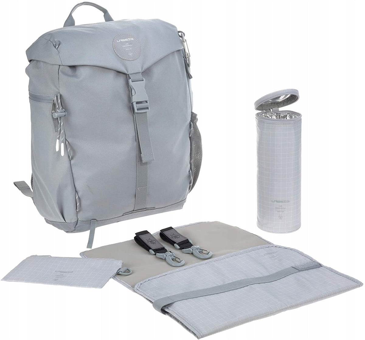 LÄSSIG Wickelrucksack Outdoor Grau 1