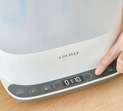 HAUTURE Sterilisator und Trockner Dampfgarer 11 Flaschen 2 Minuten