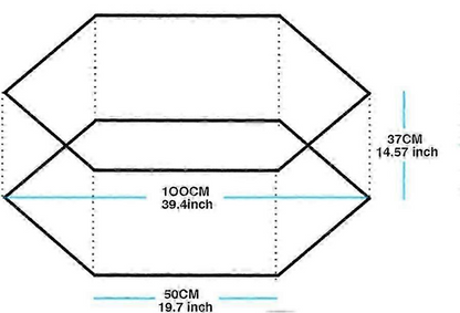 LALAWOW kompakter Trockenballpool 100cm OHNE BÄLLE