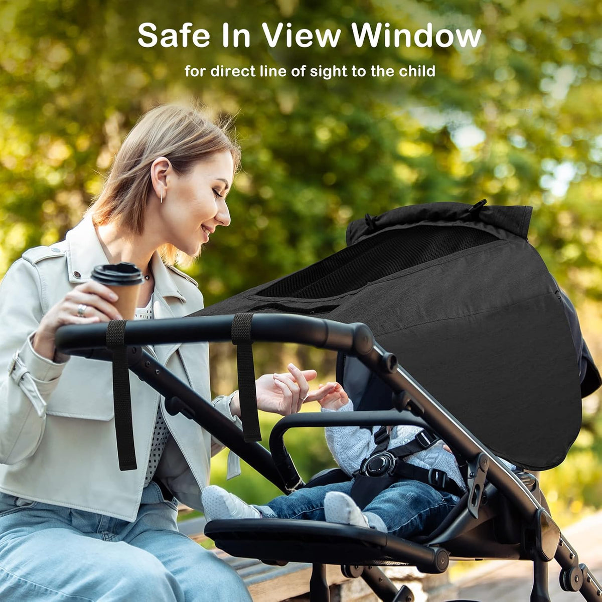 SELENE universeller Sonnenschutz für Kinderwagen UV 50+