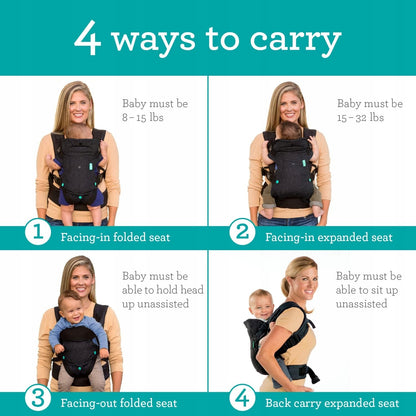 INFANTINO FLIP 4-in-1 ergonomische Babytrage 3,5 - 14,5 kg