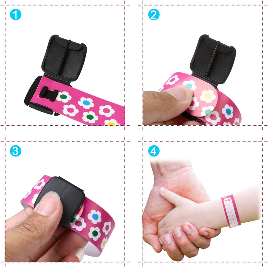 VICLOON wasserdichte SOS-Armbänder für Kinder 10 Stück