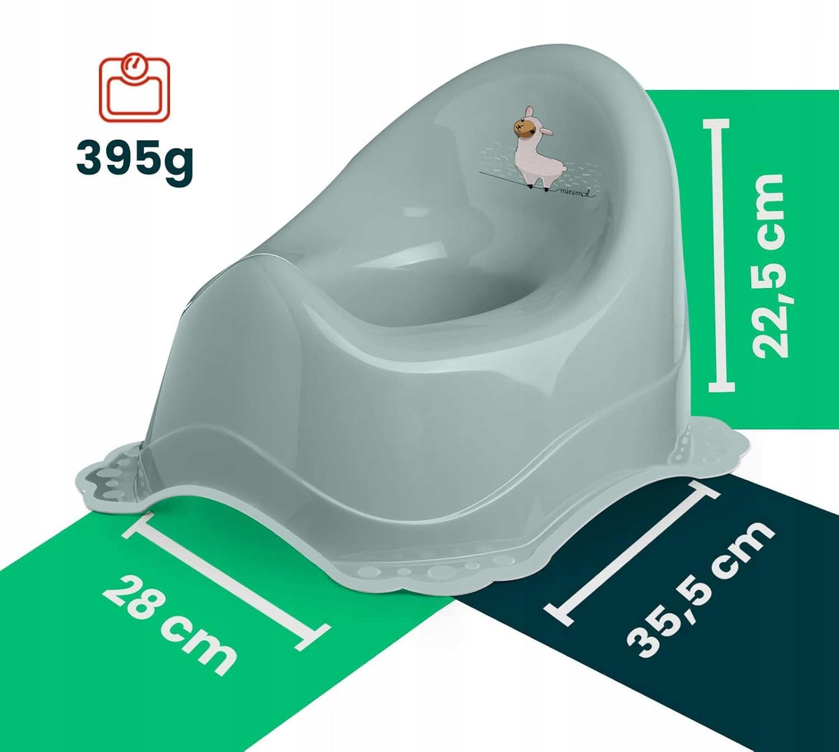 DOCARI Minimal Töpfchen, 18 m+ bis 30 kg, LAMA