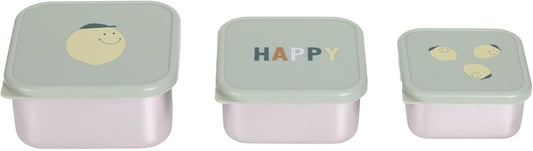LASSIG Snackbox stainless steel SNACK BOXES x3
