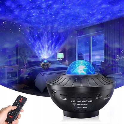 VOKSUN LED Bluetooth projektor gwiazd + pilot
