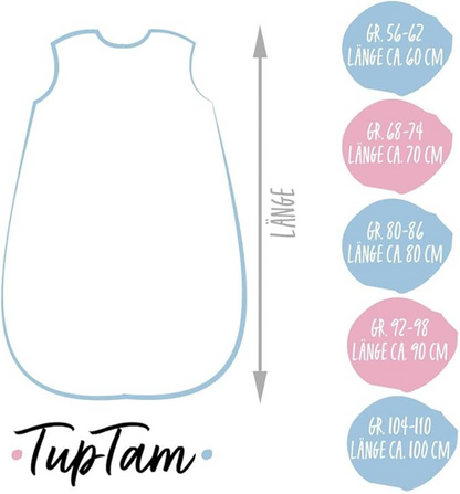 TUPTAM Ganzjahresschlafsack 2,5TOG Gr.56-62