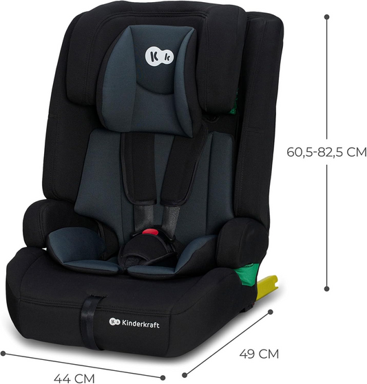 KINDERKRAFT SAFETY FIX 2 i-Size autosedačka 9–36 kg, skupina 1/2/3, ISOFIX