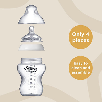 TOMMEE TIPPEE zestaw 6 butelek 260ml ANTI-COLIC
