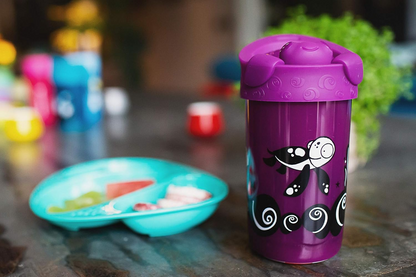 TOMMEE TIPPEE No Knock Becher mit Trinktülle 300 ml 18 m+ SCHILDKRÖTE