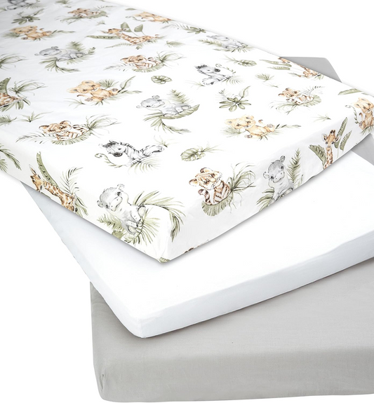 MEDIPARTNERS Bettlaken für Babybett 60cmx120cm x3