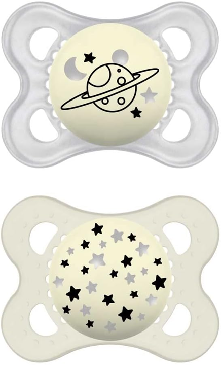 MAM ORIGINAL NIGHT pacifier x2 2-6m glow-in-the-dark