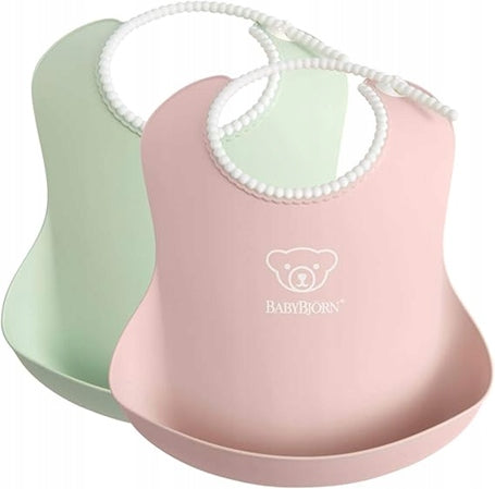 BABYBJORN Silikonlätzchen mit Auffangtasche x2