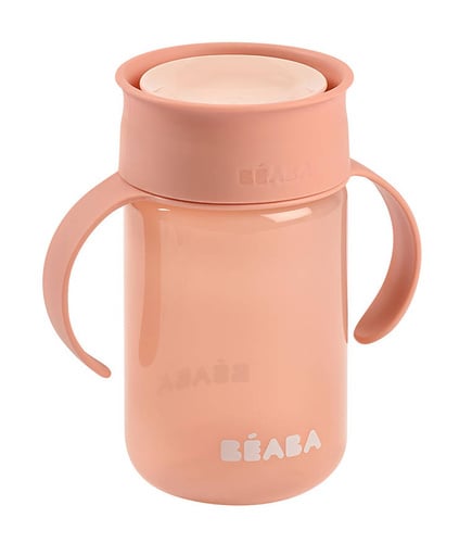 Béaba 360°-Trinklernbecher pink 340 ml 12m+