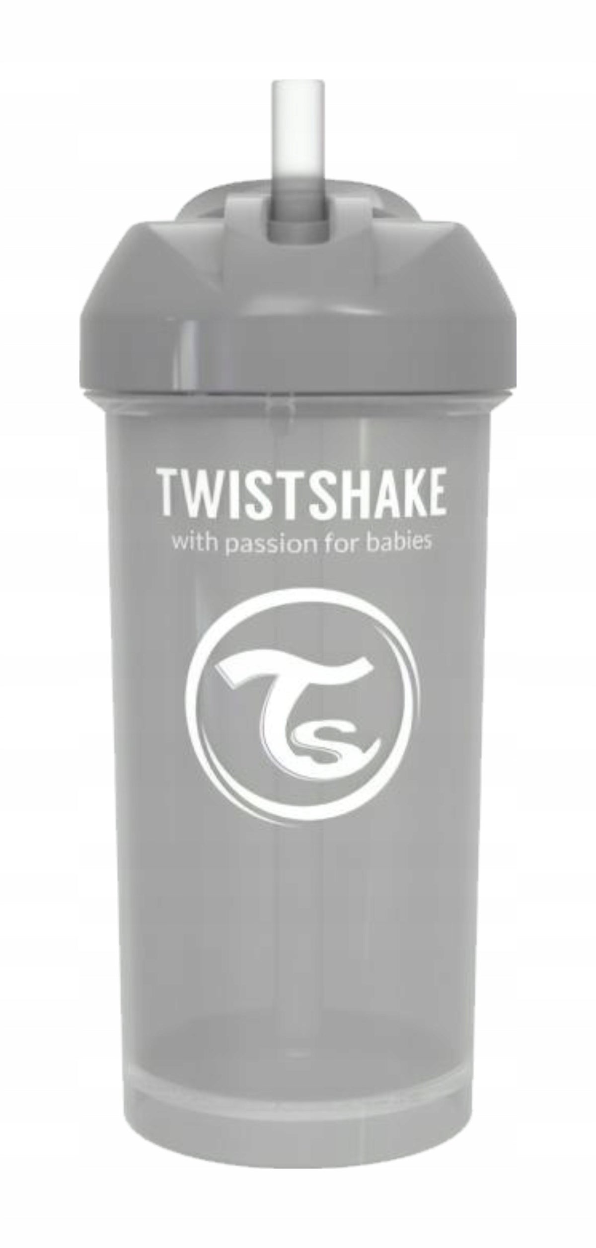 TWISTSHAKE Straw Cup auslaufsicherer Trinkbecher mit Strohhalm 360 ml 6 M+