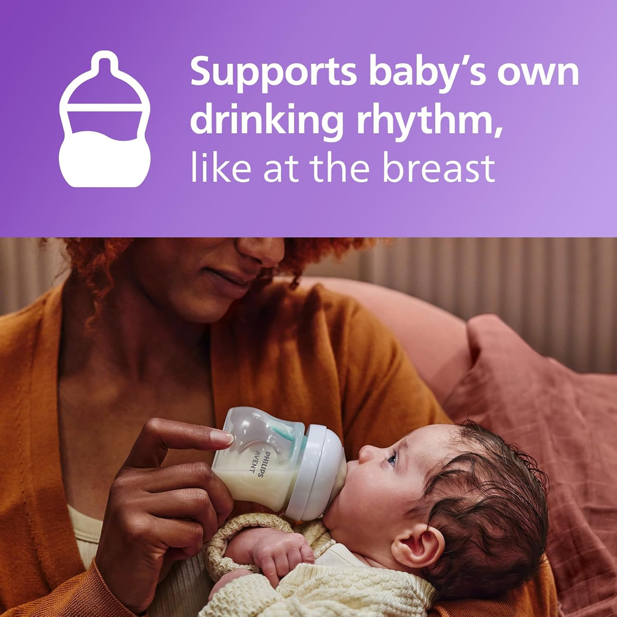 PHILIPS AVENT Natural RESPONSE AIRFREE VENT bottle for newborn, pacifier
