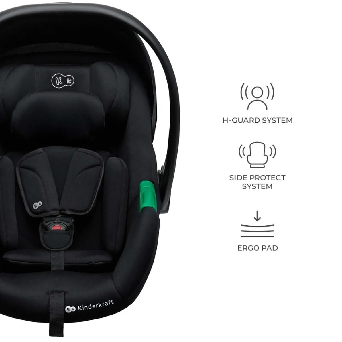 KINDERKRAFT PRIME2 PRO 3-in-1 Multifunktionskinderwagen bis 22kg + Babyschale MINK PRO