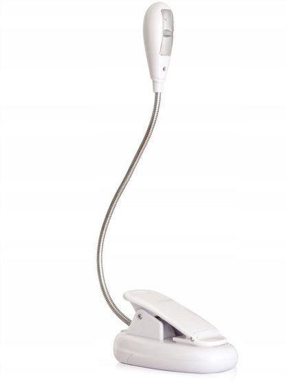 REER Mummy&Me lampka nocna LED z elastyczną szyjką na klips, biała lampka dla dzieci 0+ 5/10 lm