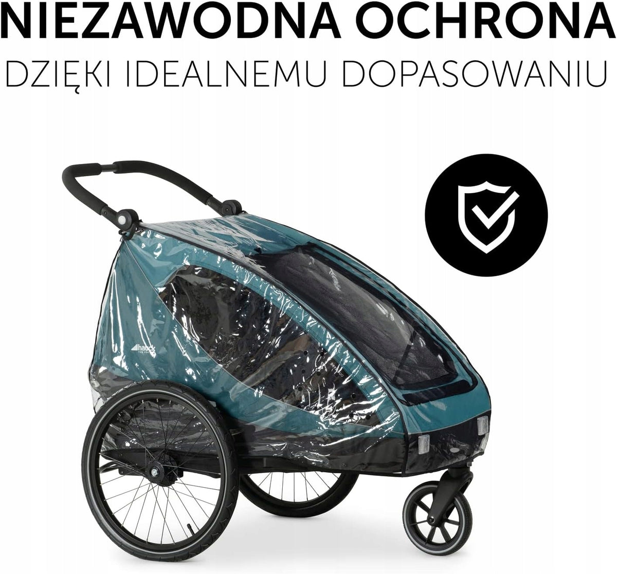 HAUCK DRYK DUO folia przeciwdeszczowa do przyczepki – niezawodna ochrona przed deszczem, śniegiem i wiatrem