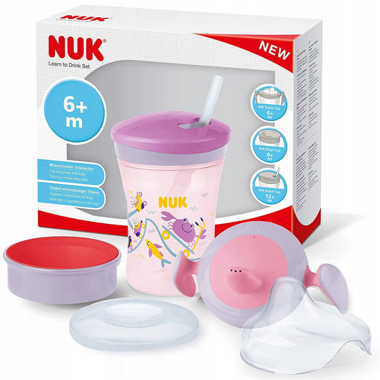 Set NUK per imparare a bere tazza + 3 beccucci
