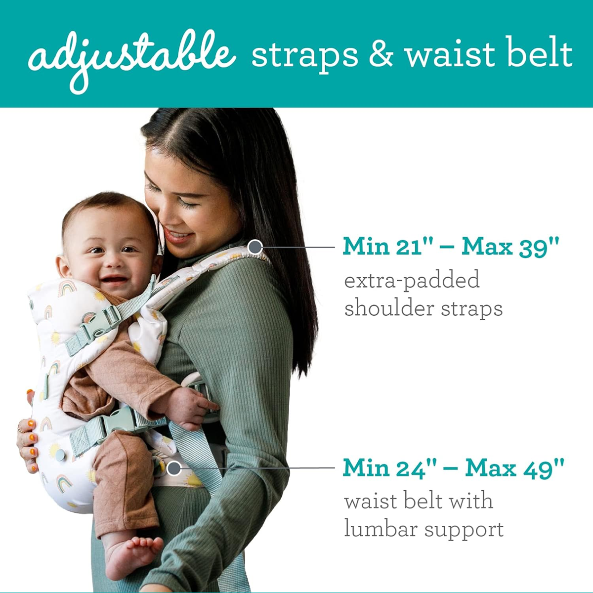INFANTINO Flip 4-in-1 ergonomische Babytrage 3-14,5kg