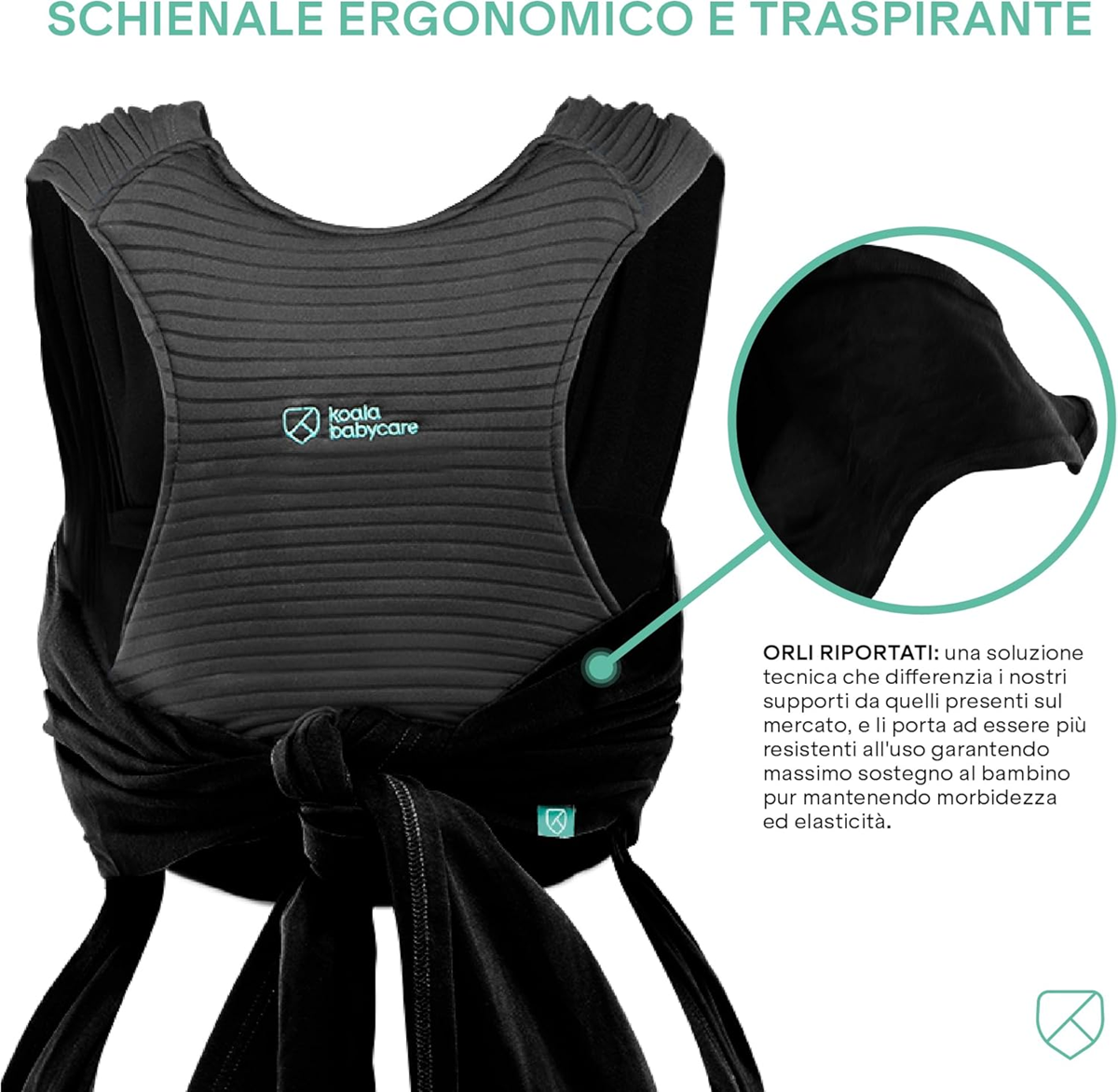 KOALA BABYCARE elastisches Babytragetuch max. 15kg